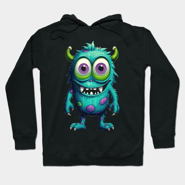 Cute Little Monster Hoodie by difrats